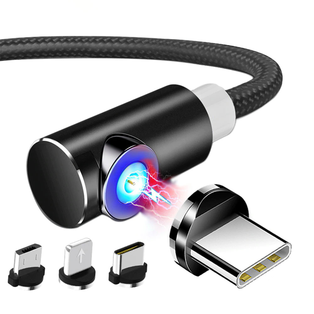 TOPK Magnetic USB Charging Cable Micro USB Cable for iPhone Samsung USB Type C