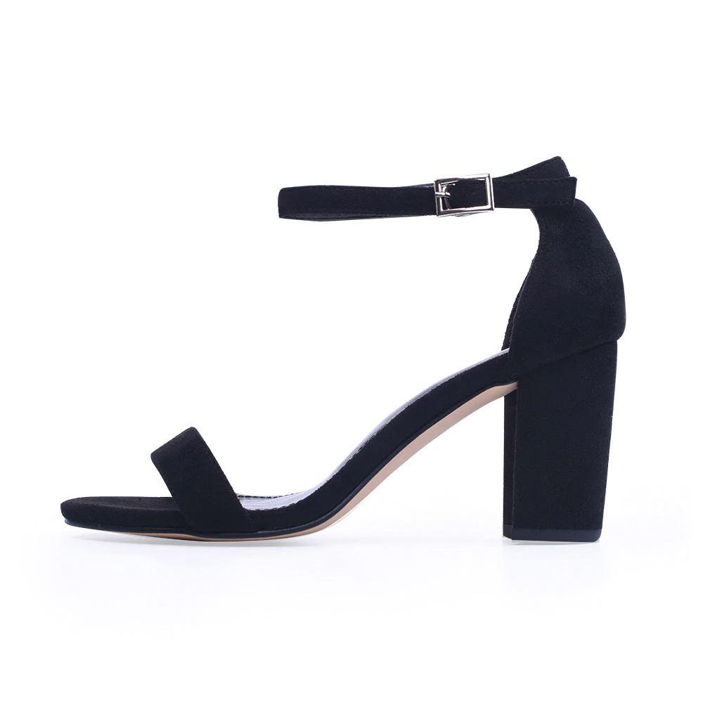 GENSHUO Women Sandals Ankle Strap Heeled Sandals