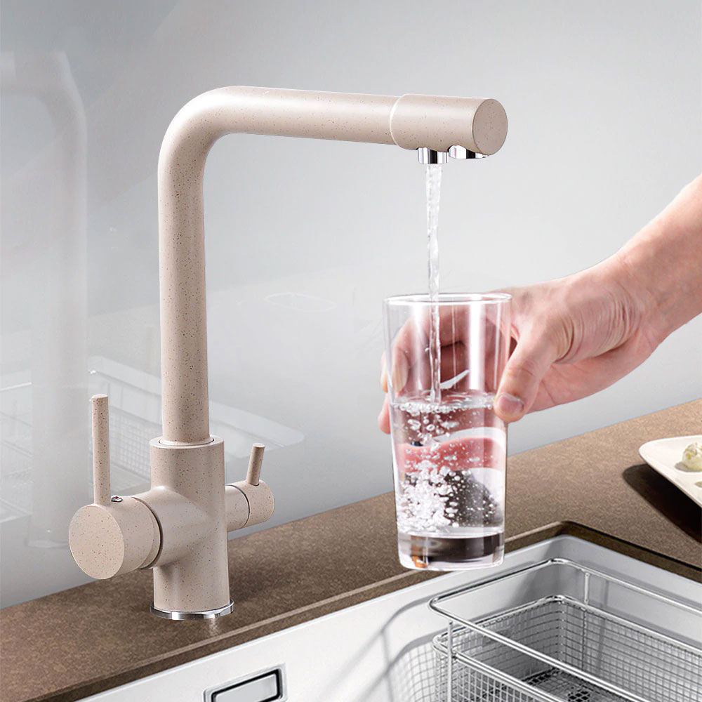 360 Degree Rotation brass drinking filtered water kitchen faucet