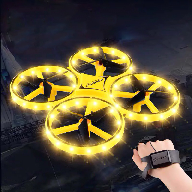 ZF04 RC Mini Quadcopter Induction Drone Smart Watch Remote Sensing Gesture Aircraft
