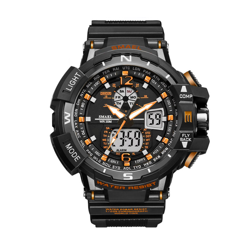 SMAEL Sport Watch Men 2020 Clock Male LED Digital Quartz Wrist Watches 