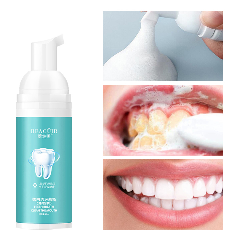 BEACUIR Tooth Whitening Cleaning Mousse Remove Plaque 