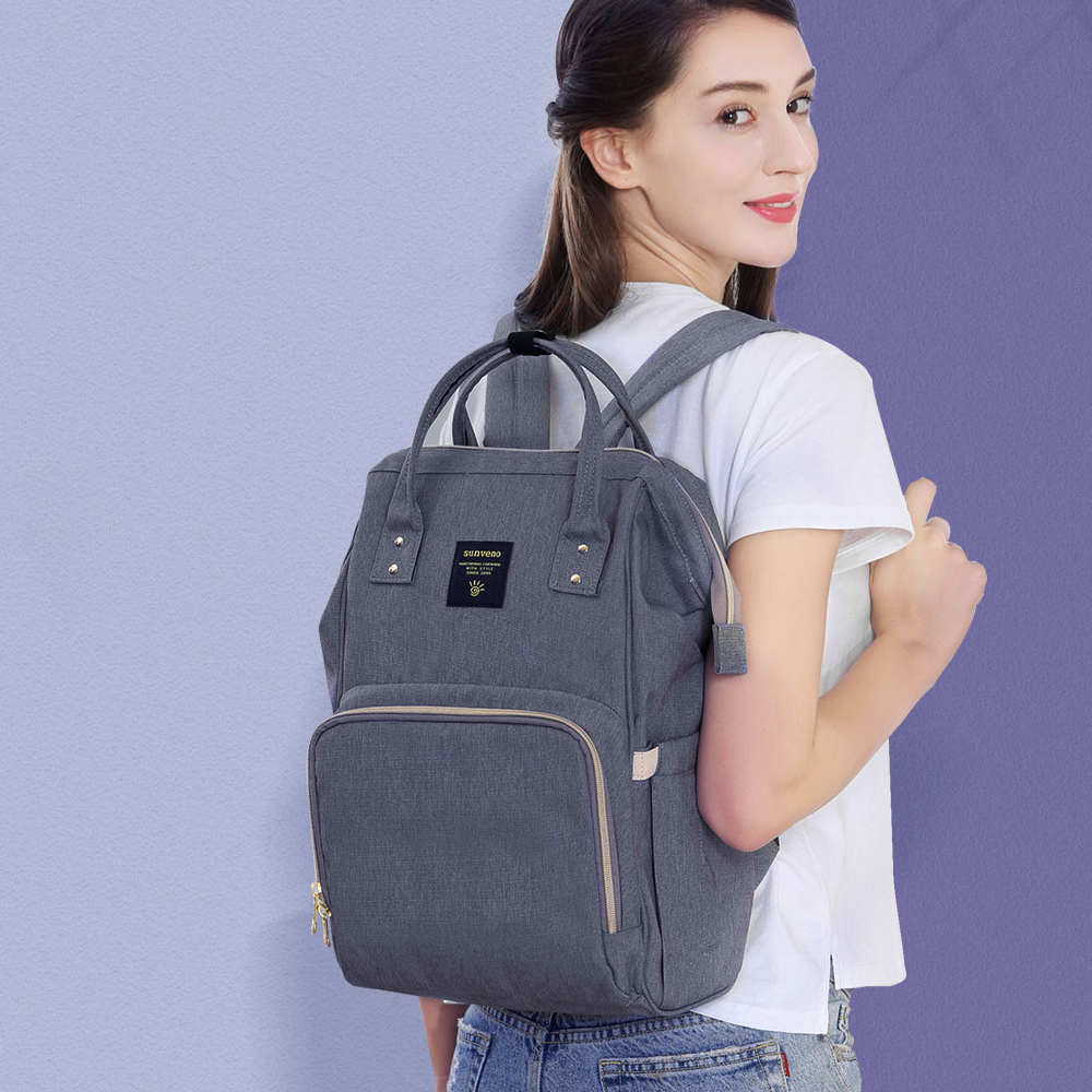 SUNVENO Fashion Mummy Maternity Diaper Bag Large Nursing Bag Travel 