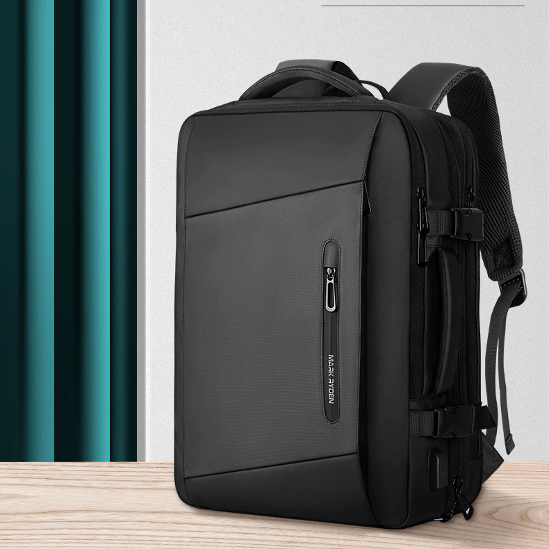 Mark Ryden 17 inch Laptop Backpack Raincoat Male Bag USB Recharging Multi-layer Space Travel Male Bag Anti-thief Mochila