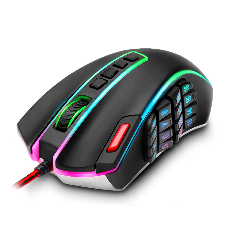 Redragon LEGEND M990 USB wired RGB Gaming Mouse 24000DPI 24buttons programmable game mice backlight ergonomic laptop PC computer