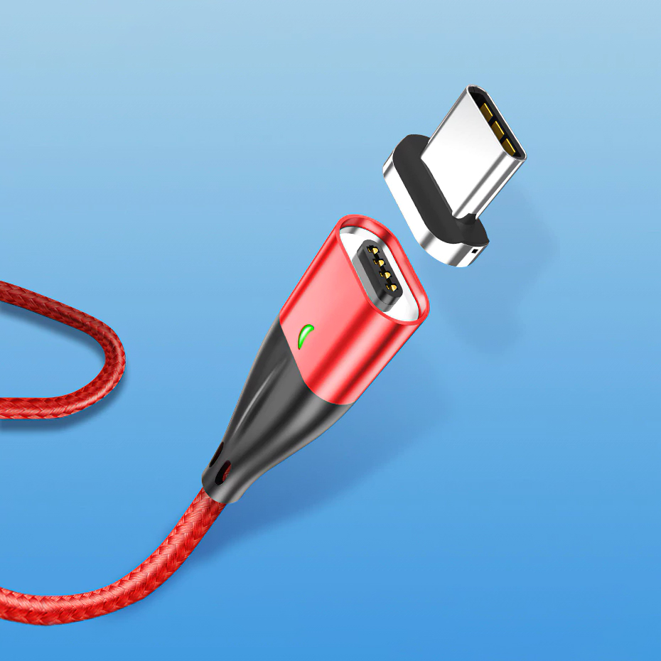 TOPK 1M 2M USB Magnetic Cable USB Type C & Micro USB Cable Fast Charging USBC Cable for iPhone Samsung Xiaomi redmi note 7 mi a2