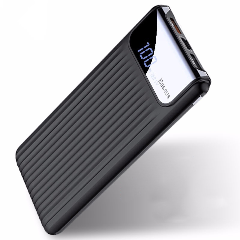 Baseus 10000mAh Power Bank Quick Charge 3.0 USB External Battery Pack QC3.0 Portable Charger Powerbank with Digital Display