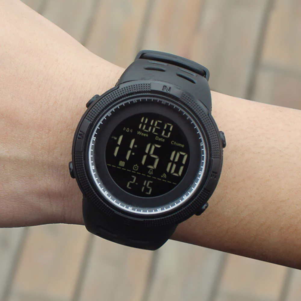 SKMEI Fashion Outdoor Sport Watch Men Multifunction Watches Alarm Clock Chrono 5Bar Waterproof Digital Watch reloj hombre 1251