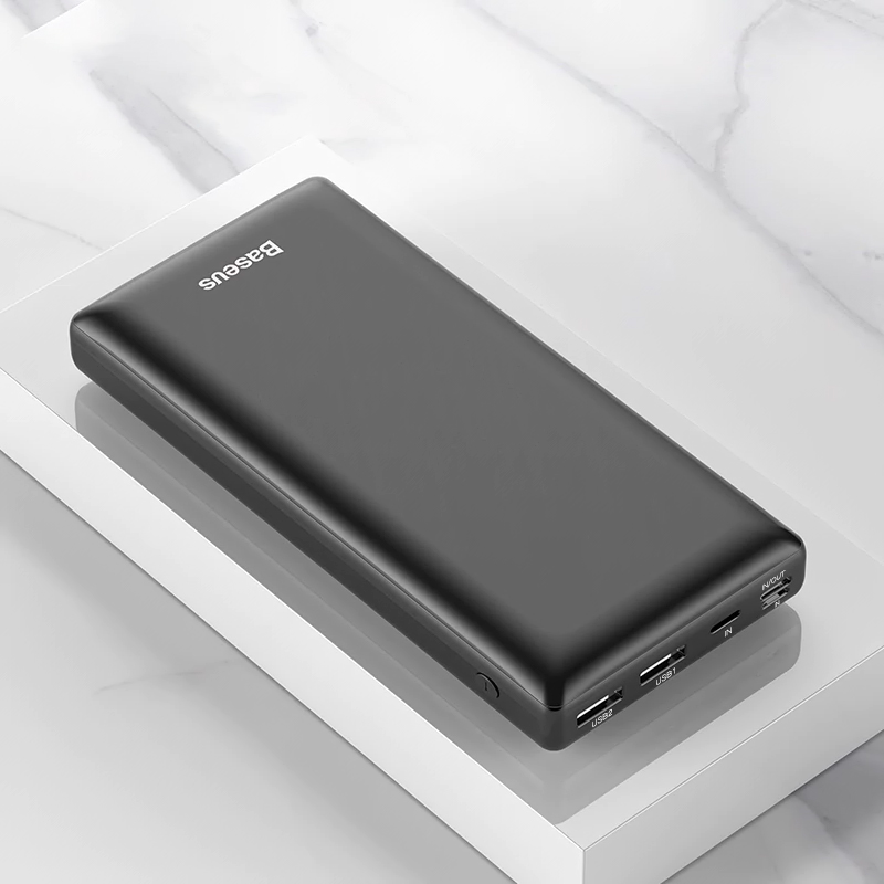 Baseus 30000mAh Power Bank USB PD Fast Charging Powerbank Portable External Battery Charger with Two-way Quick Charge For Phone
