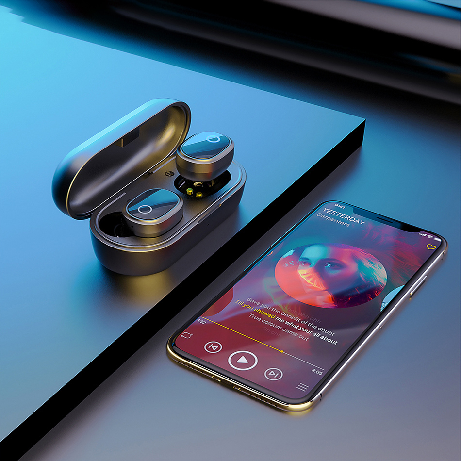 AUSDOM TW01S Bluetooth Earphones TWS Wireless Headphones with Dual Mic In-Ear Handsfree Sports Headsets For IOS Andorid