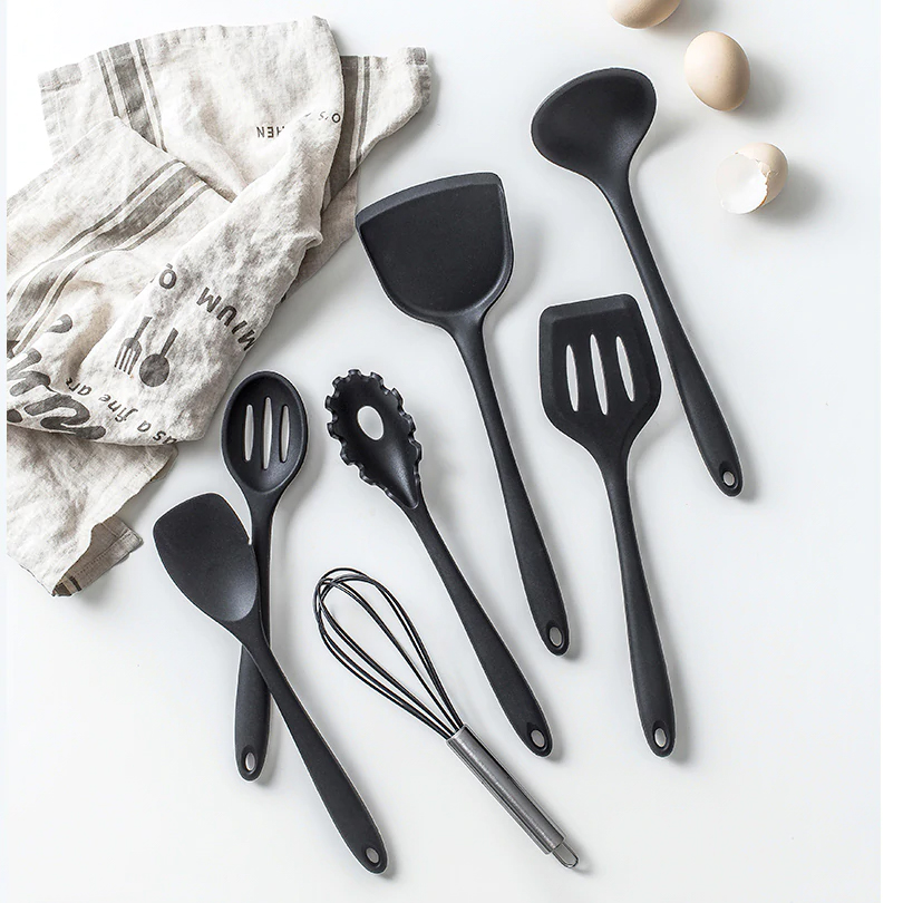 10 Pcs Heat Resistant Silicone Cookware Set Nonstick Cooking Tools Kitchen Baking Tool Kit Utensils Kitchen Accessories