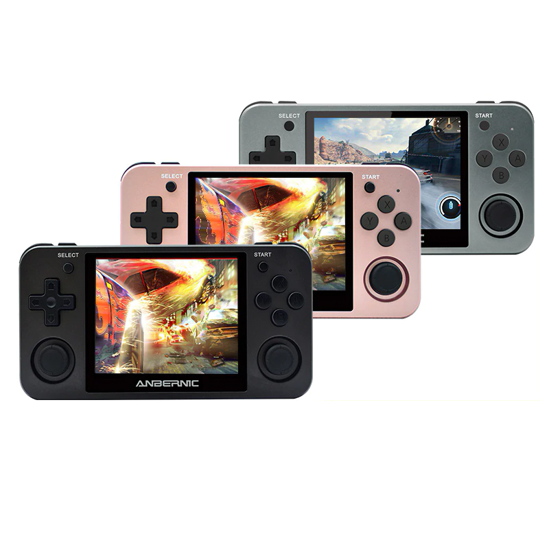 HDMI ANBERNIC Retro game RG350 Video games Upgrade game console ps1 game 64bit opendingux 3.5 inch 2500+ games RG350m Child gift