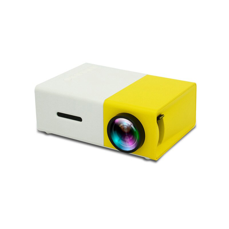 YG300 LED Mini Projector 320x240 Pixels Supports 1080P Portable Projector Home Media Player Audio HDMI USB Mini