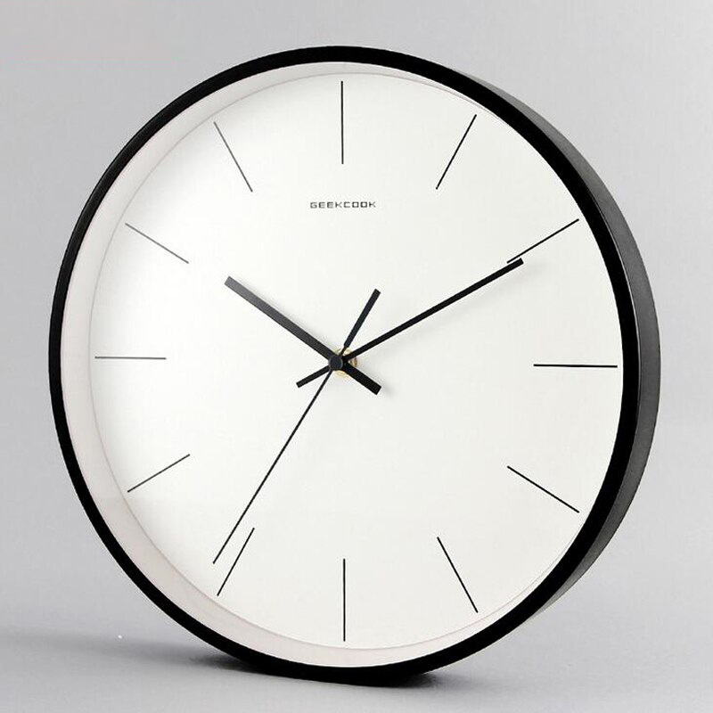 2017 New arrive modern fashion 12 inch large metal wall clocks silent non ticking quartz watch for bedroom living room