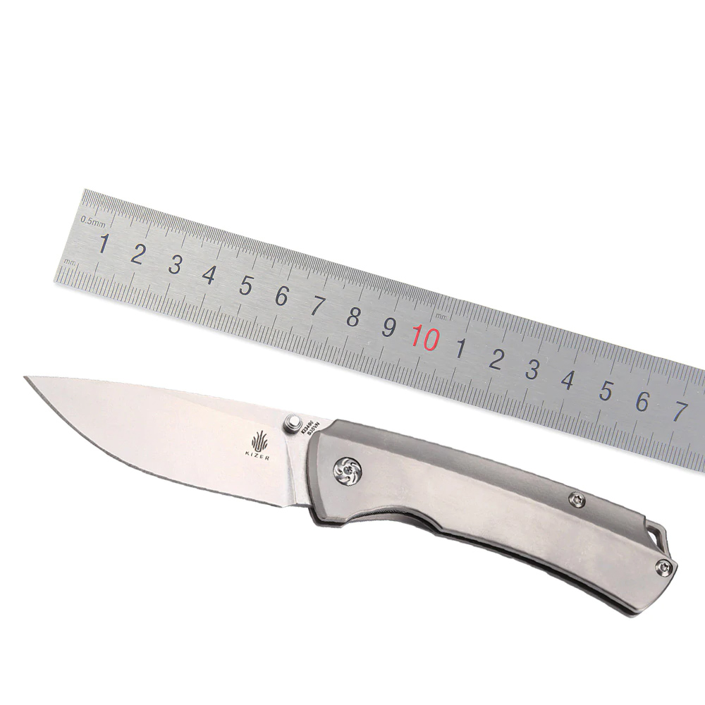Kizer titanium edc knife hunting top brands survival knives high quality pocket knife for edc hand tool