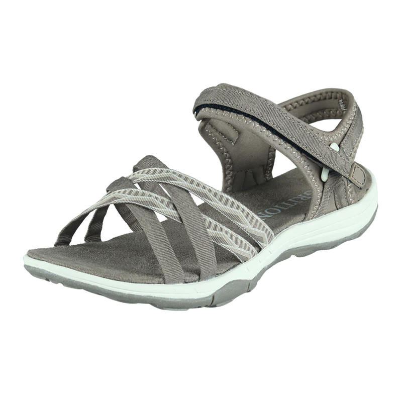 GRITION Sandals Women Summer Outdoor Casual Flat Print Ladies Comfortable Breathable Shoes 2019 New Female Beach Big Size Shoes