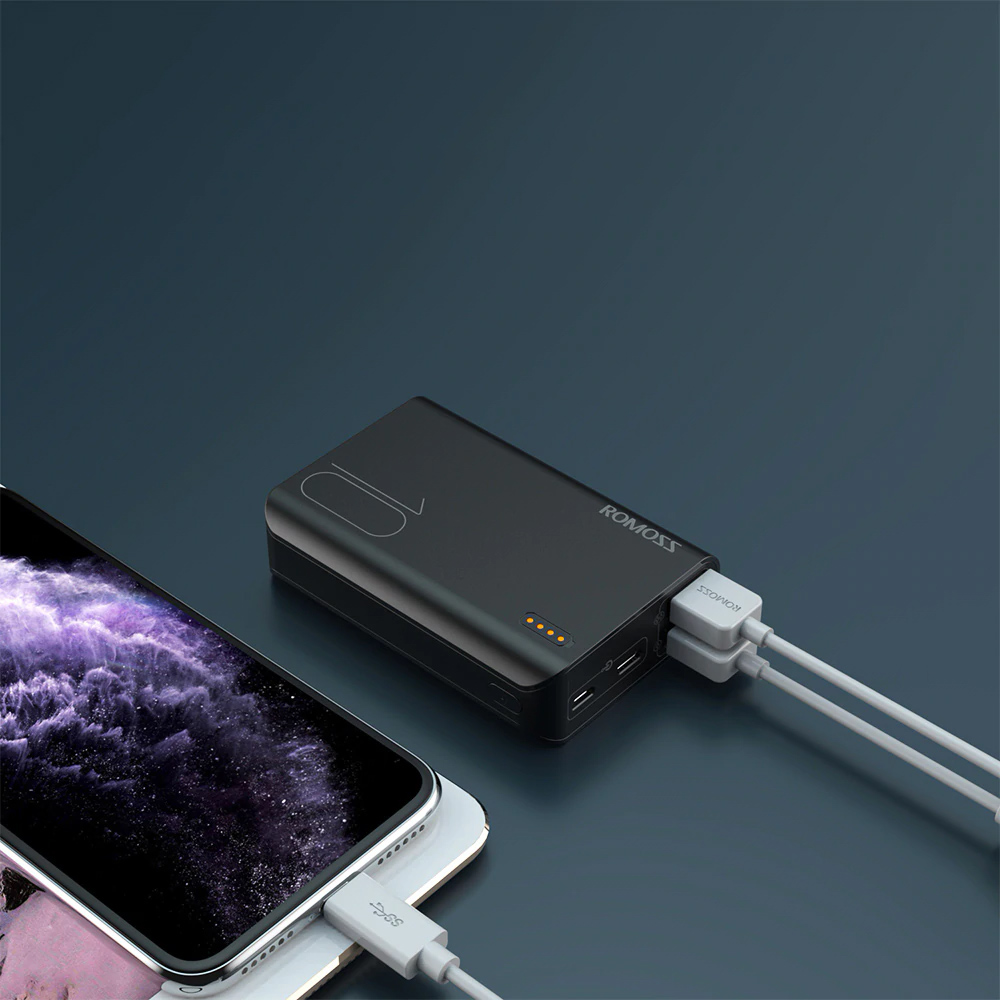Romoss Sense4 Mini Power Bank 10000mAh Fast Charge Powerbank 10000mAh Portable External Battery Charger For iPhone For Xiaomi