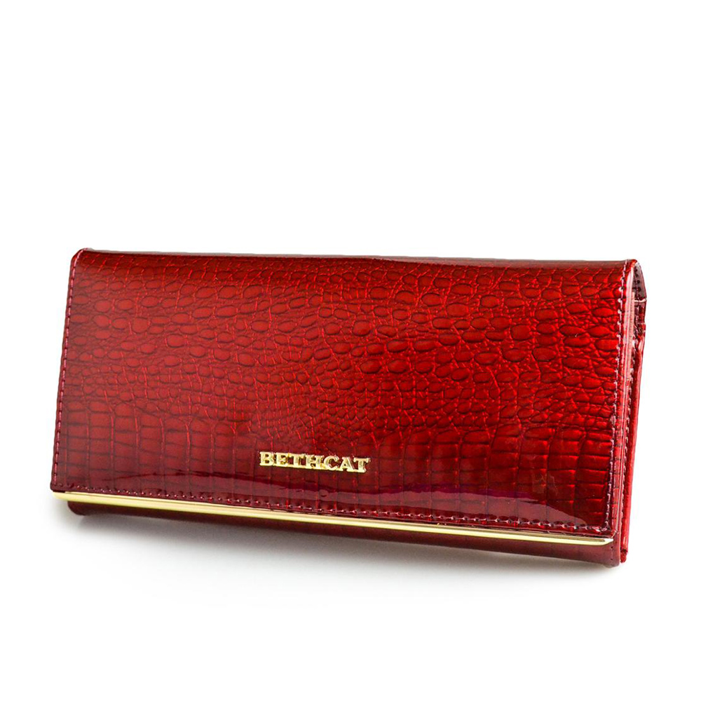 Beth Cat Women Wallet and Purses Genuine Leather Female Coin Card Holder Purse Ladies Money Bags Alligator Cow Wallets