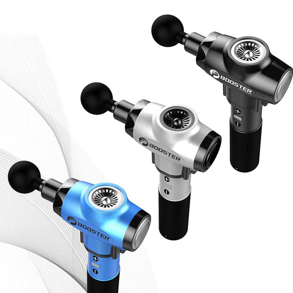 Booster E Massage Gun Deep Tissue Massager Therapy Body Muscle Stimulation Pain Relief for EMS Pain Relaxation Fitness Shaping