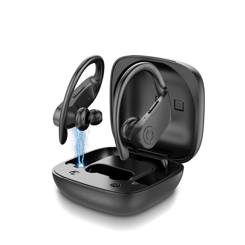 FBYEG tws wireless bluetooth headphones HiFi HD headset sports waterproof stereo bass earbuds Ear hook earphone handsfree mobile