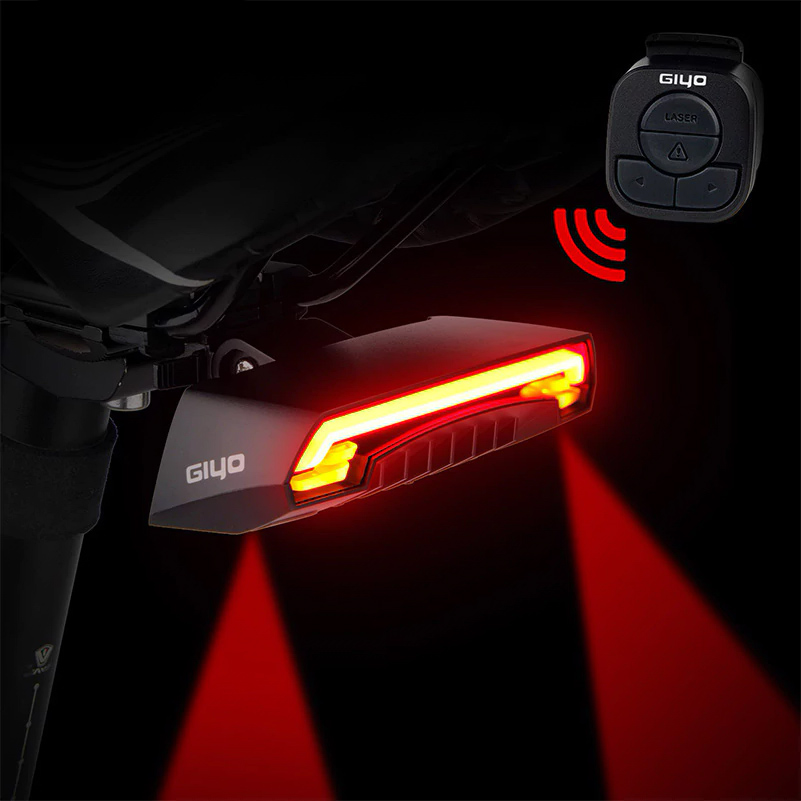 GIYO Battery Pack Bicycle Light USB Rechargeable Mount Bicycle Lamp Rear Tail Light Led Turn Signals Cycling Light Bike Lantern