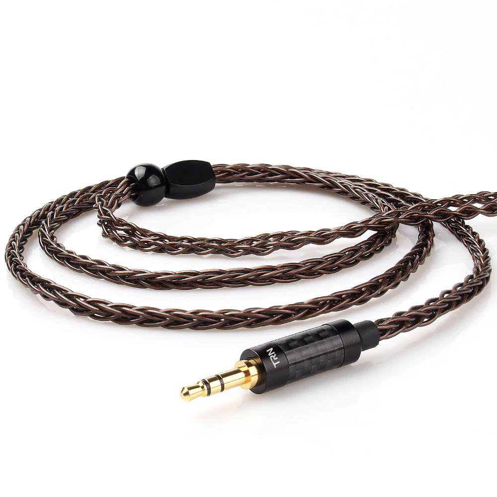 TRN T4 8 Core OCC Copper Cable /3.5MM With MMCX/2PIN Connector Upgraded Cable Earphones Cable For TRN V90 V80 V10 BA5 ST1