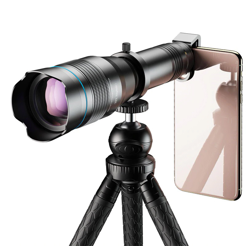 APEXEL HD 60X Phone Camera Lens Telescope Lens Super Telephoto Zoom Monocular + Extendable Tripod With Remote For All Smartphone