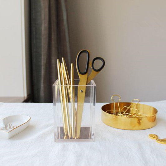 Simple style Brass gold color scissors home use Stainless steel scissors 1pc/lot