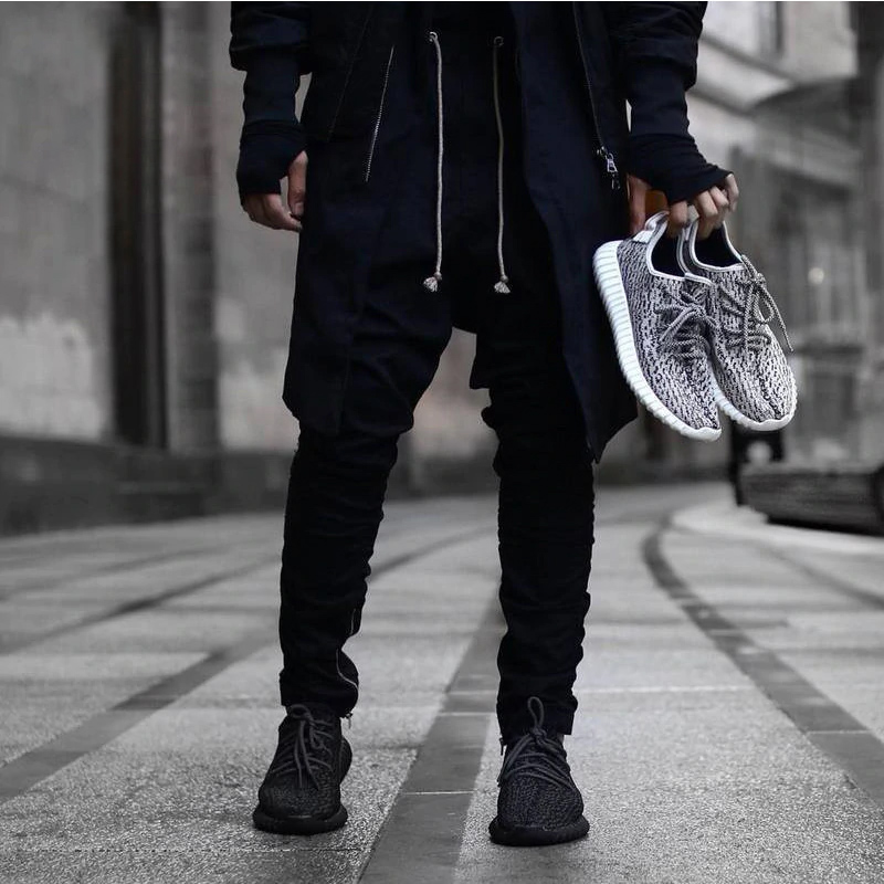 Justin bieber brand style side zipper men slim fit casual mens hip hop jogger biker pants swag sweatpants skinny trousers olive