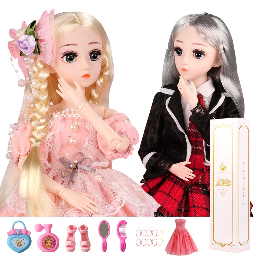 (BUY 1 GET 1 FREE) BJD Doll,1/4 SD Dolls 18 Ball Jointed Dolls with Clothes Outfit Shoes Wig Hair Makeup Best Gift for Girls