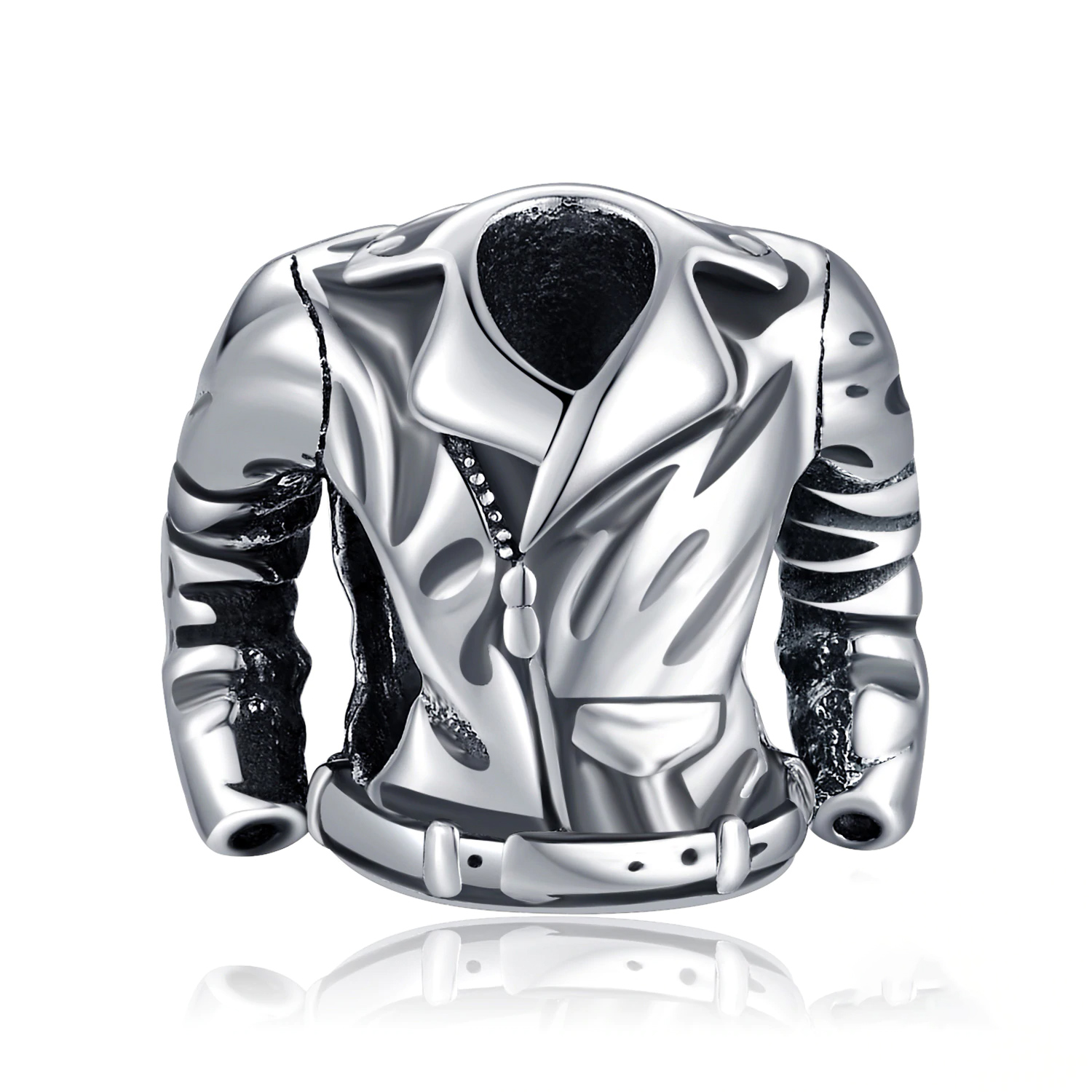 JewelryPalace 925 Sterling Silver Jacket Beads Charms Silver 925 Original Fit Bracelet Silver 925 original Jewelry for Women