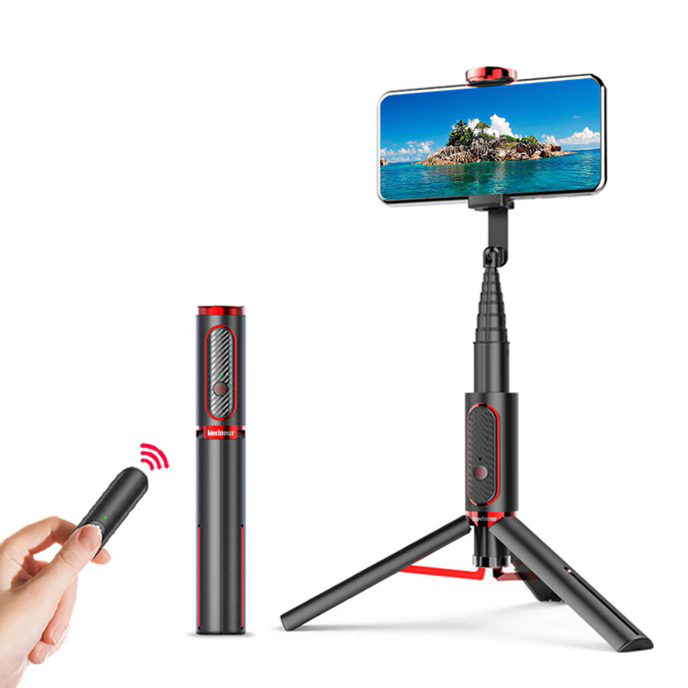 Lewinner seajic Mini bluetooth Selfie Stick Monopod Tripod All In One Integrated Detachable Tripods Selfie Sticks for Iphone