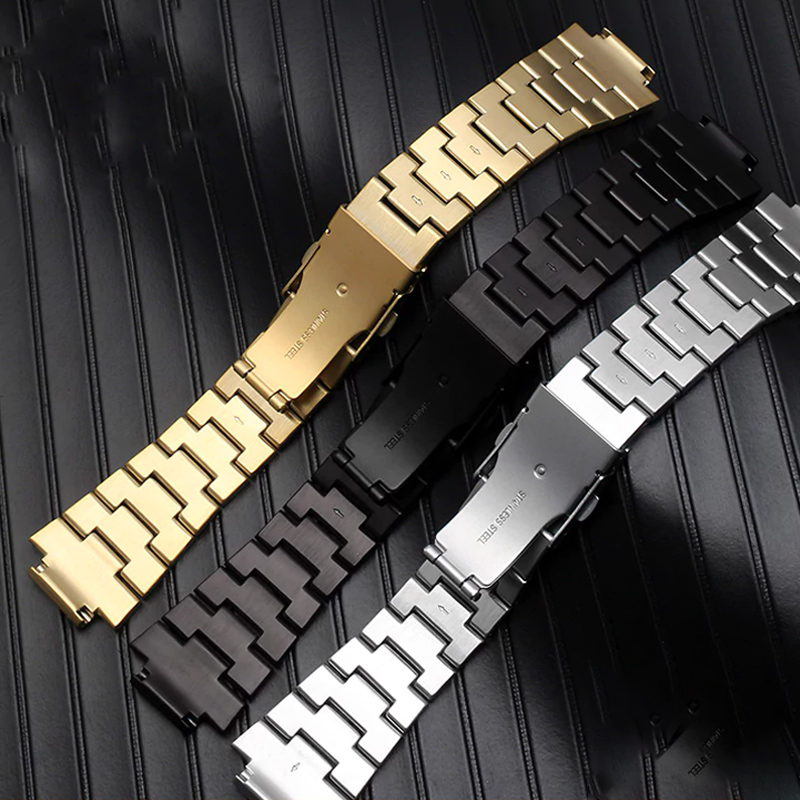 316L stainless steel watchband for G-SHOCK DW5600 GW-M5610 GLX5600 GW-5000 5035 DW-5000 Casio Protective metal case + strap