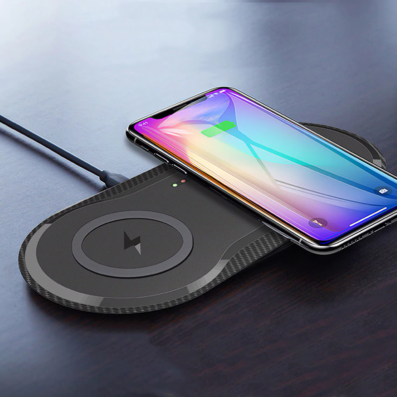 20W Double Qi Wireless Charger Pad for iPhone 11 XS XR X 8 AirPods Pro 10W Dual Fast Charging Dock Station For Samsung S10 S20