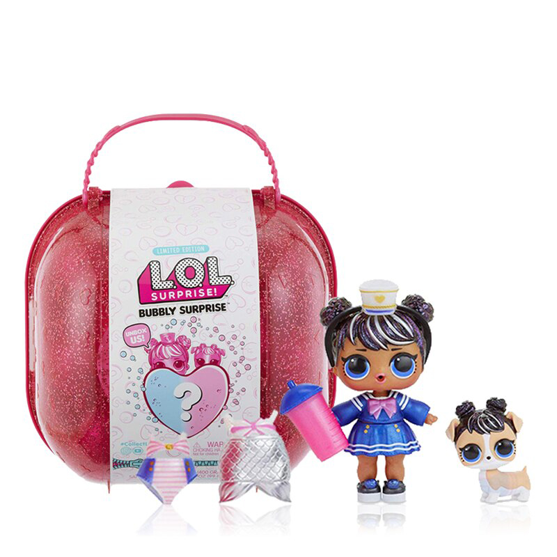 L.O.L. SURPRISE! Original LOL Surprise Doll Bubble Set Blind Box Bath Discolor Dress Up Fashion Cute Baby Girl Child Toy Gift