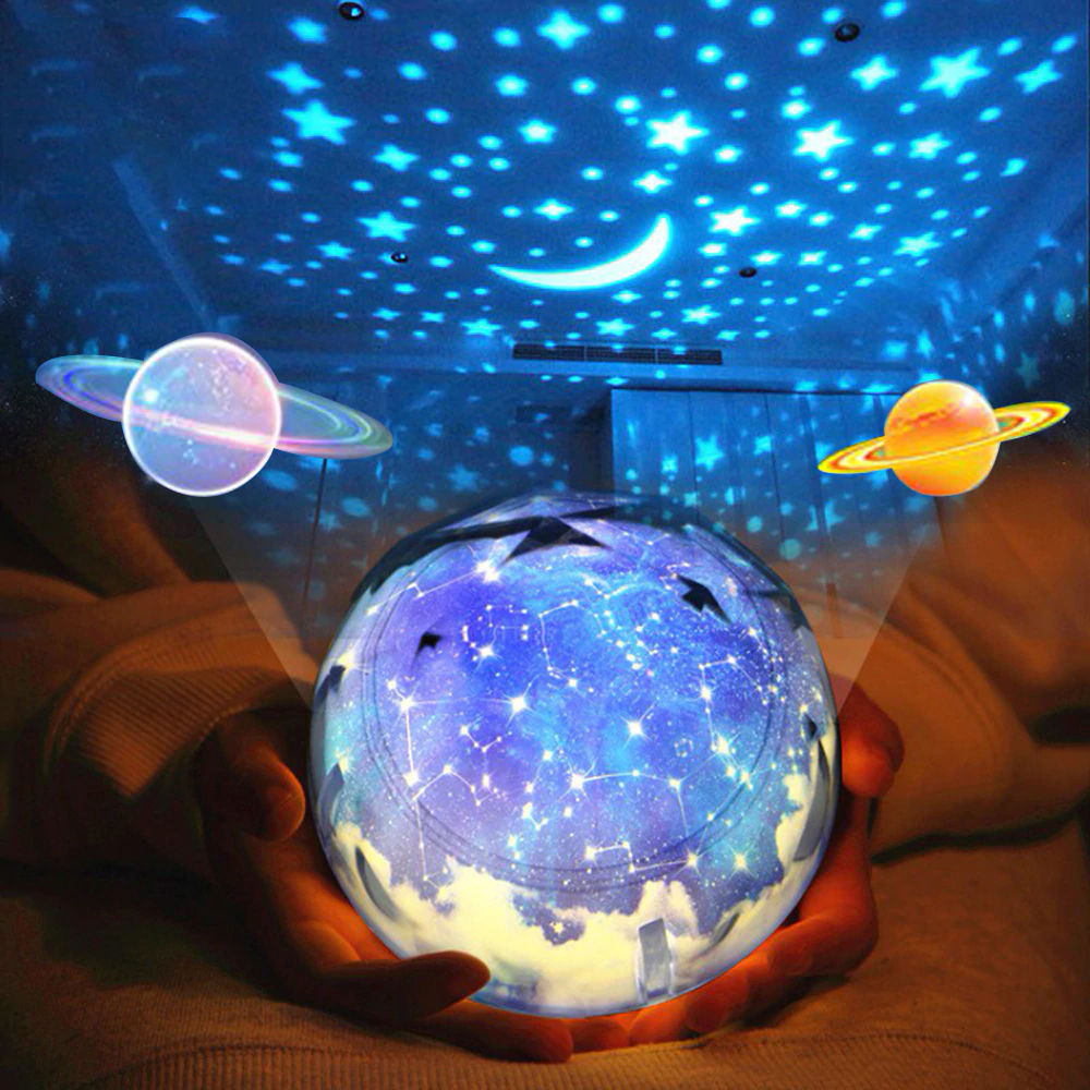 Star Night Light Sky Magic Star Moon Planet Projector Lamp Cosmos Universe Luminaria Baby Nursery Light For Birthday Gift