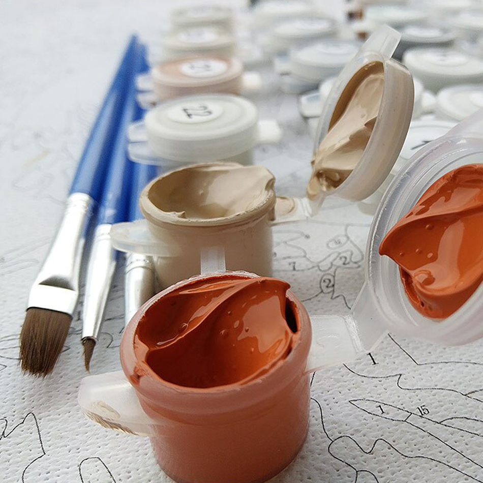 CHENISTORY Frame Picture DIY Painting By Numbers Kit Wall Art Canvas Painting Figure Painting Handpainted Oil Painting For Home