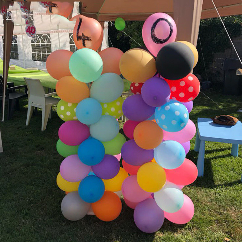 JOY-ENLIFE 2set Balloon Column Stand Kits Arch Stand with Frame Base and Pole for Wedding Birthday Party Decoration Supplies