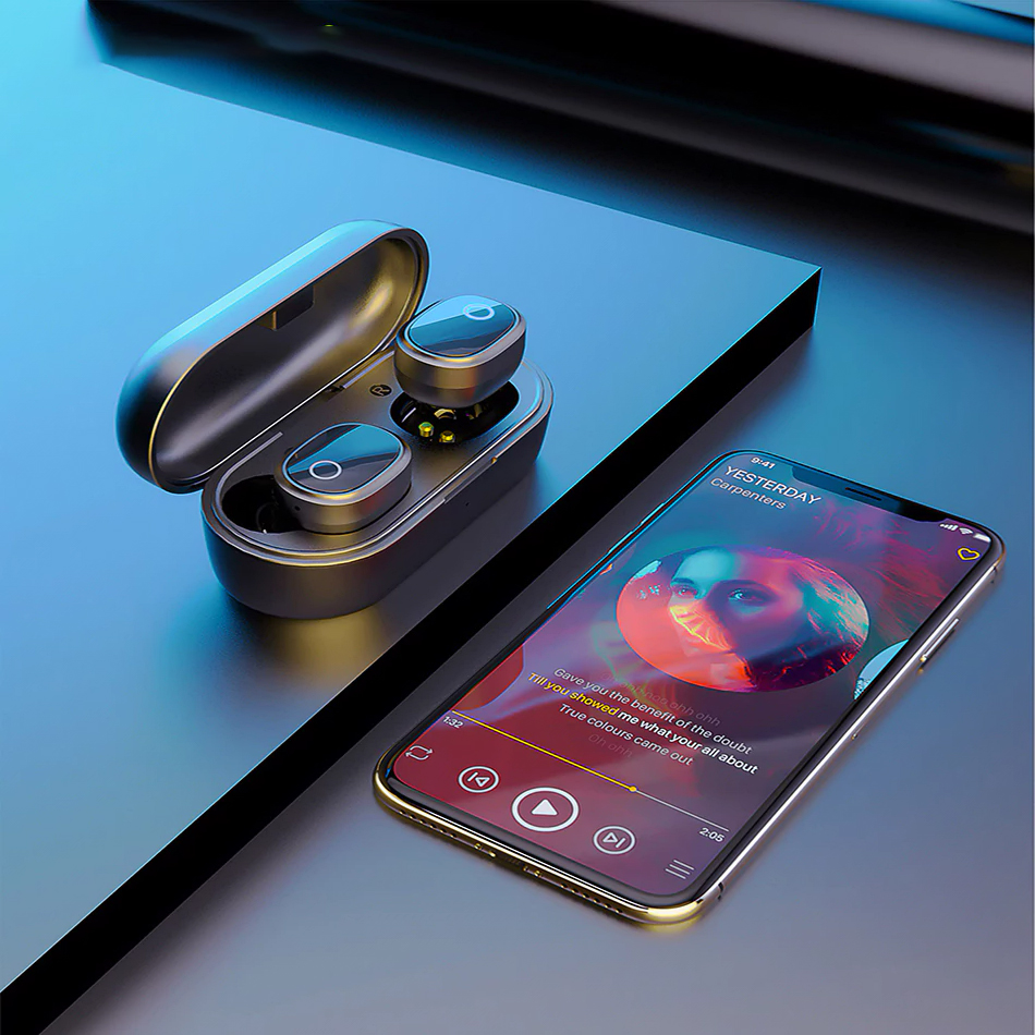 AUSDOM TW01S Wireless Earphones Bluetooth 5.0 Earphone TWS HIFI Mini In-ear Sports Running Headset Support iOS/Android