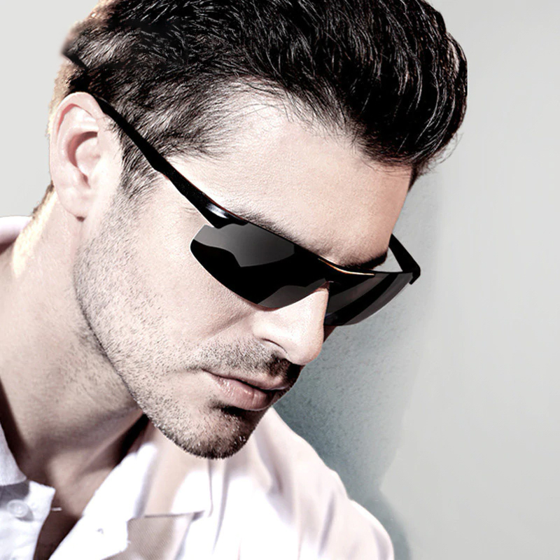 BENZEN Polarized Sunglasses For Men Quality Al-Mg Sports Sun Glasses Male UV Protection Outdoor Driver Glasses Goggles 9333