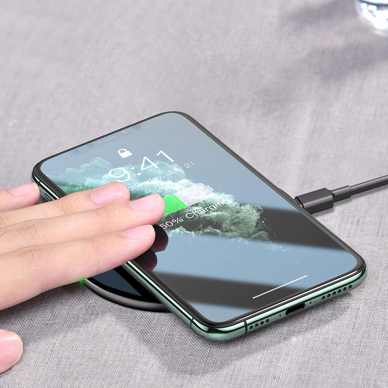 Baseus 15W Qi Wireless Charger for iPhone 11 Pro Xs Max X 8 Induction Fast Wireless Charging Pad for Samsung S20 Huawei Xiaomi 9