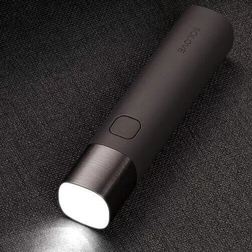 Xiaomi mijia solove x3 usb 재충전 용 광도 edc 플래쉬 등 3000 mah 힘 은행 소형 led 토치 자전거 램프 3 색
