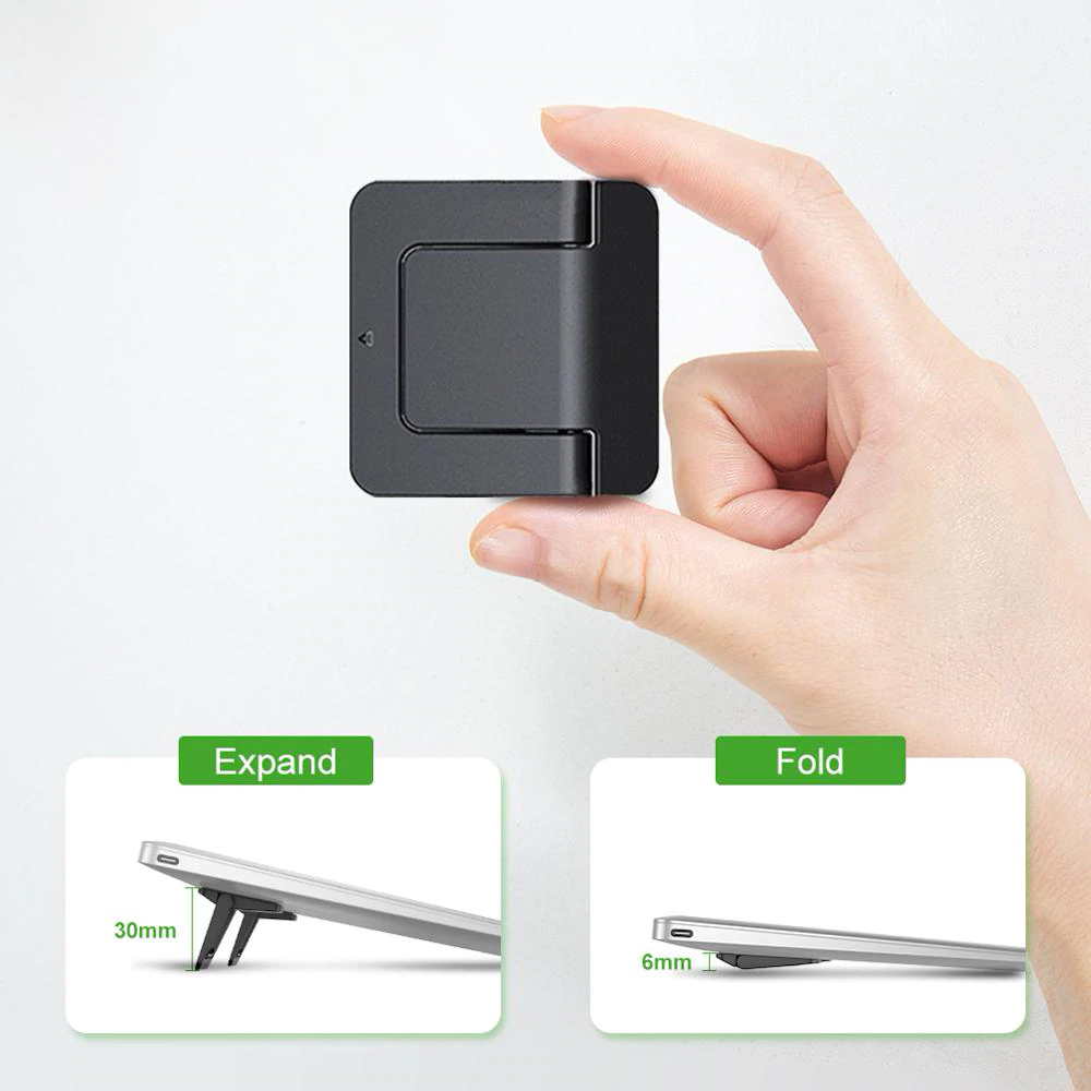Mini Portable Invisible Laptop Holder Adjustable Cooling Stand Foldable Multifunctional Holder 1Pair for Laptop Notebook