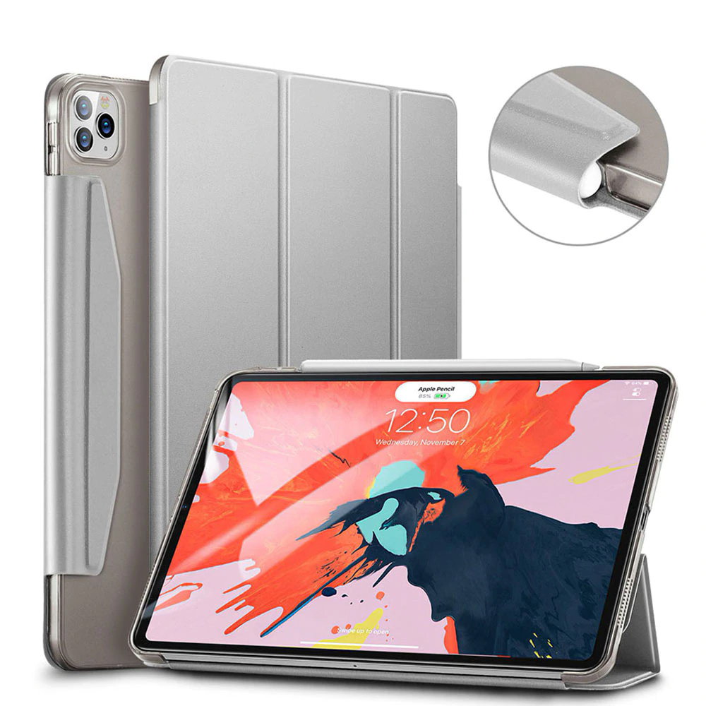 ESR Case for iPad Pro 11/12.9 2020 iPad Air 4 iPad 8th Gen 10.2‘’ Smart Case Back Cover Magnetic Closure  for iPad Pro 2020 Case