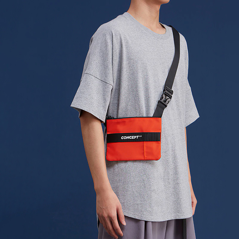 INFLATION 브랜드 유니섹스 미니 가방 하이 스트리트 야외 어깨 가방 여성 2020 기능성 전화 키 가방 가슴 가방 남자 265AI2019