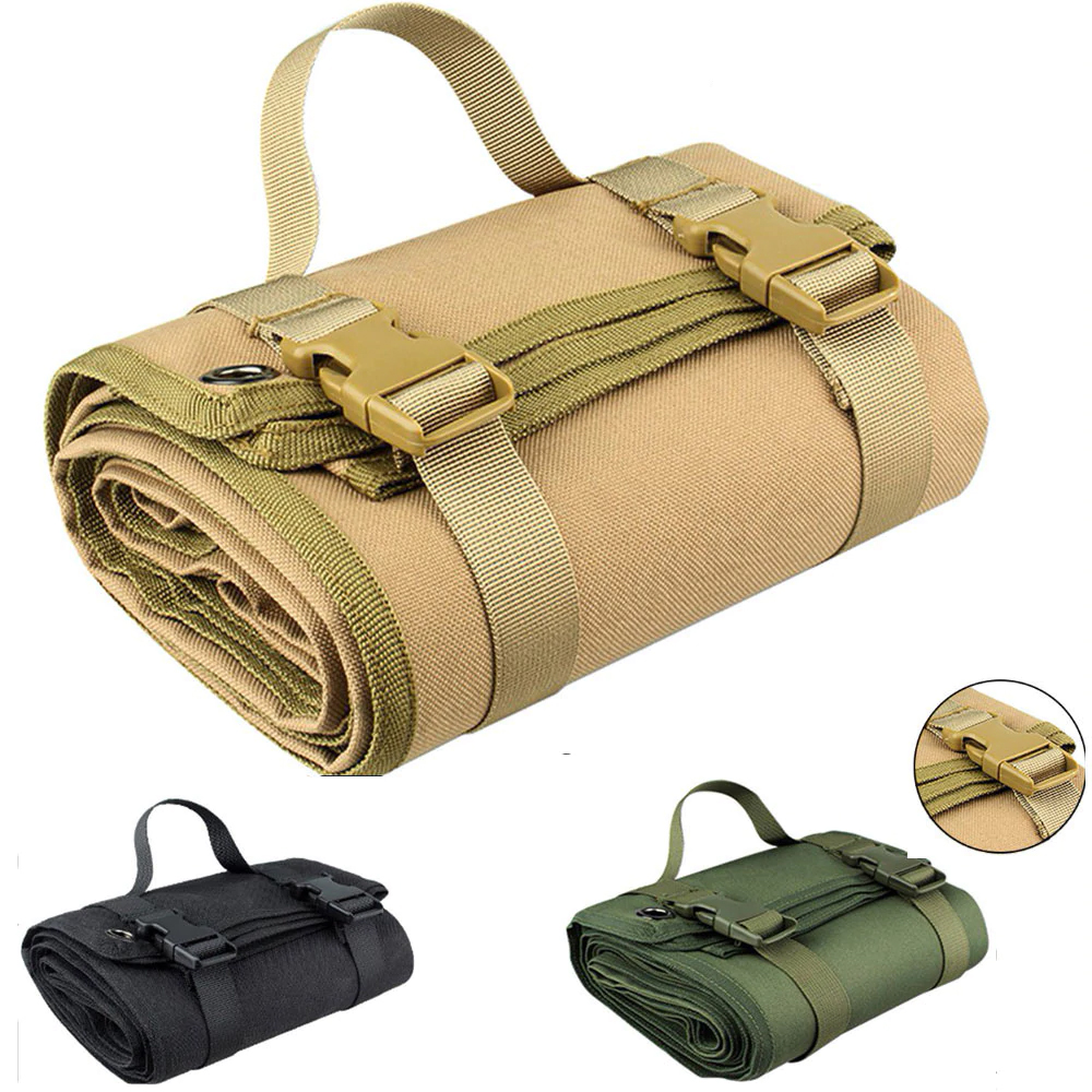 Tactical Shooting Mat Non-Slip Outdoor Hunting Mat Roll-up Combat Gun Rifle Blanket 1000D Waterproof Camping Foldable Pad Cloth