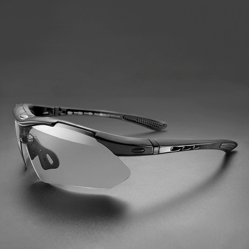 ROCKBROS Cycling Glasses Photochromic Bicycle Glasses Sport Sunglasses Men Myopia MTB Road Bike Eyewear Protection Goggles UV400