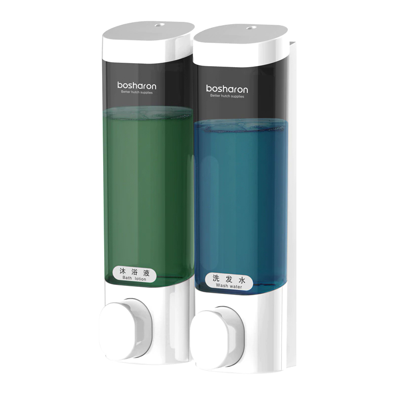 Key Opening Liquid Soap Dispenser Shampoo Body Wash Detergent ABS Plastic Container Dispensers Home Kitchen Bathroom Accessories