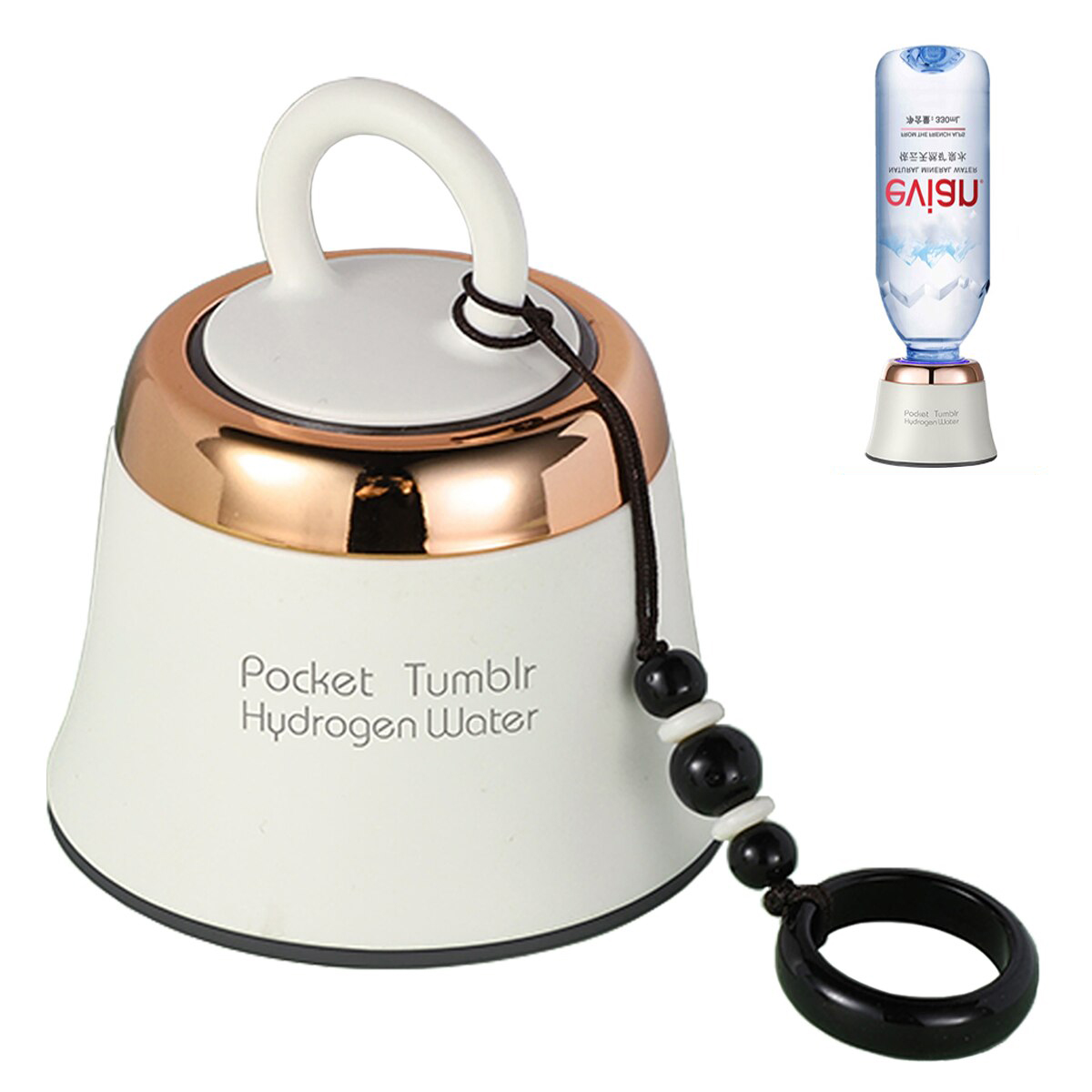 ALTHY Portable Pocket Hydrogen Rich Water Generator Bottle DuPont SPE+PEM Dual Chamber H2 Maker lonizer Electrolysis for Travel