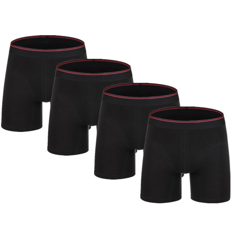 Long Leg Boxers Cuecas Calzoncillos Men's Boxer Underwear Underpants Cotton Men Shorts Loose Nkd Pour Homme Mens Boxershorts